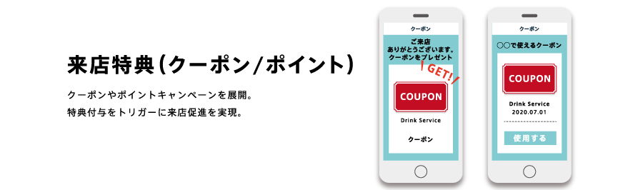 来店特典（クーポン/ポイント）